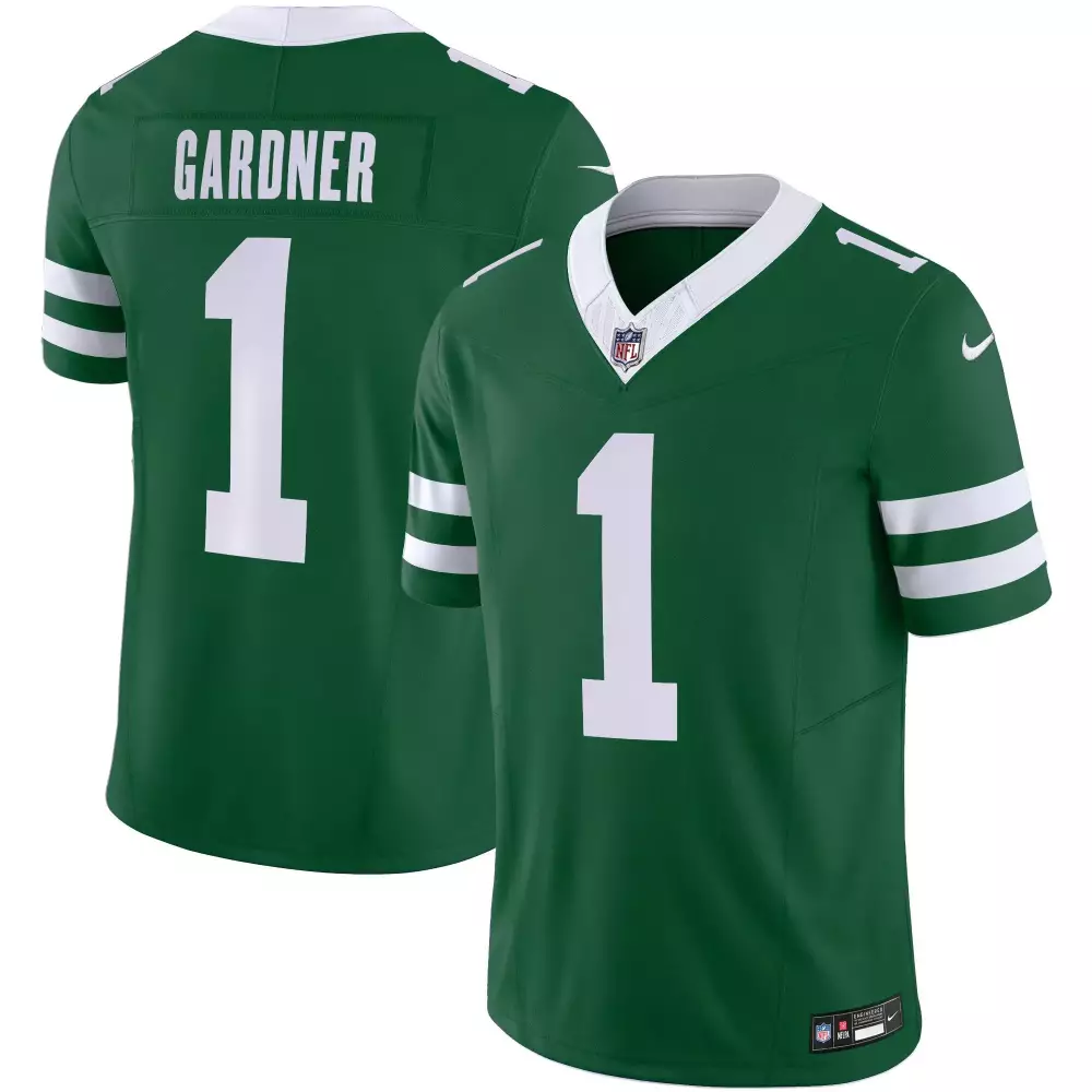 Sauce Gardner 1 New York Jets Jersey Green Men Standard White Legacy Limited All