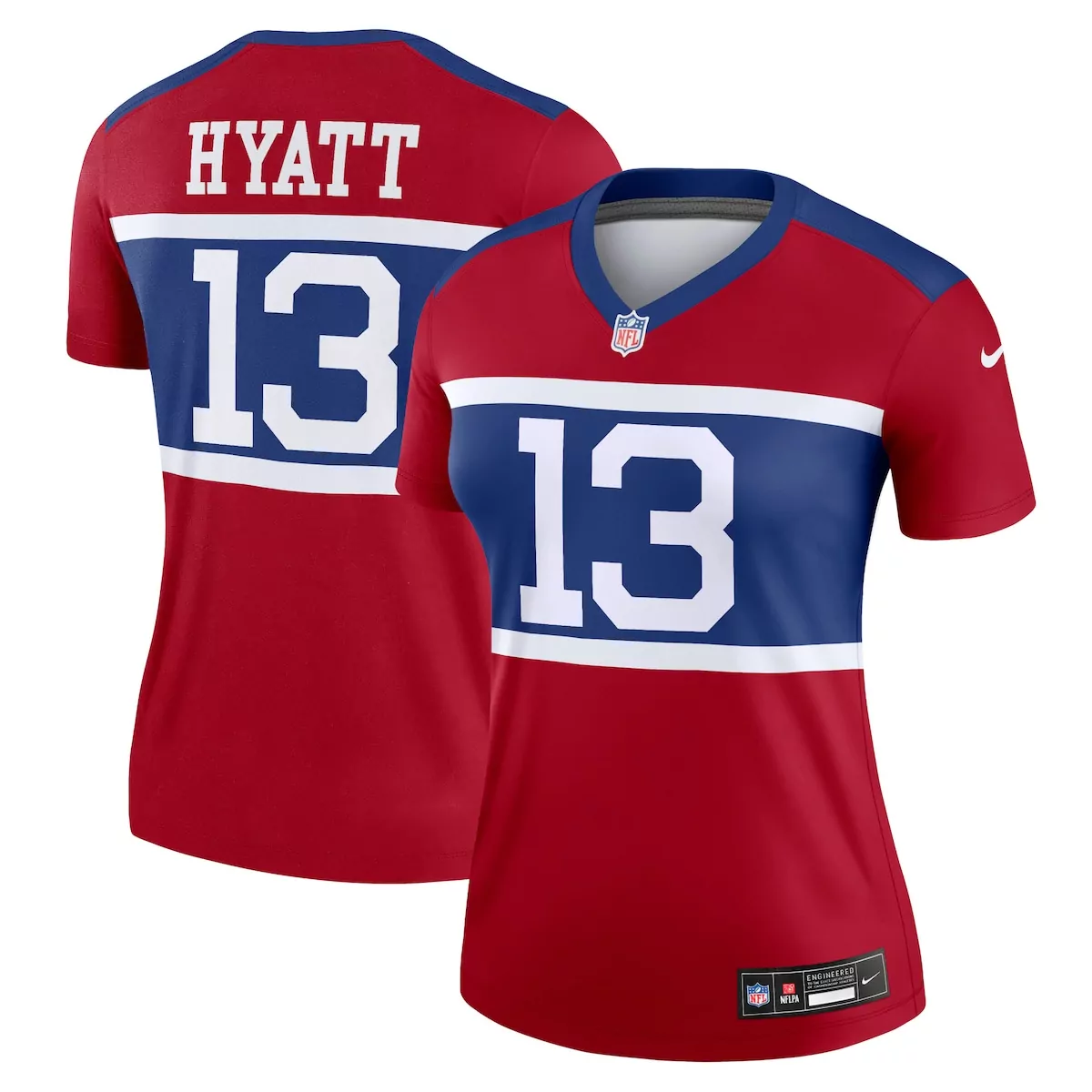 Jalin Hyatt 13 New York Giants Jersey Red City Connect Women Replica Blue White Alternate