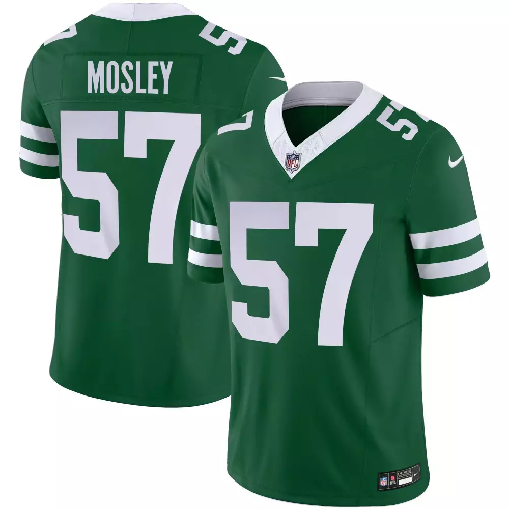 Cj Mosley 57 New York Jets Jersey Green Men Replica White Legacy Limited All Stitched