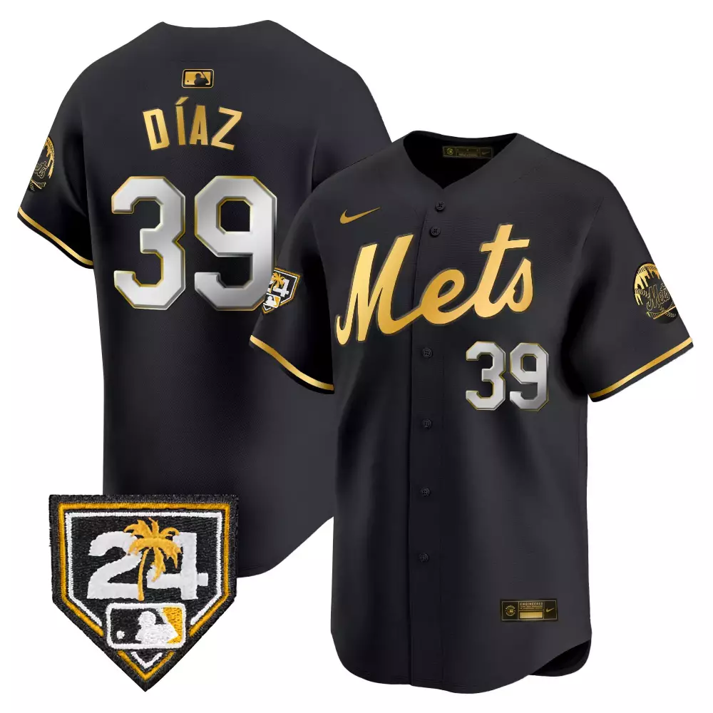 Edwin Diaz 39 New York Mets Jersey Black City Connect Men Authentic Alternate Custom Design