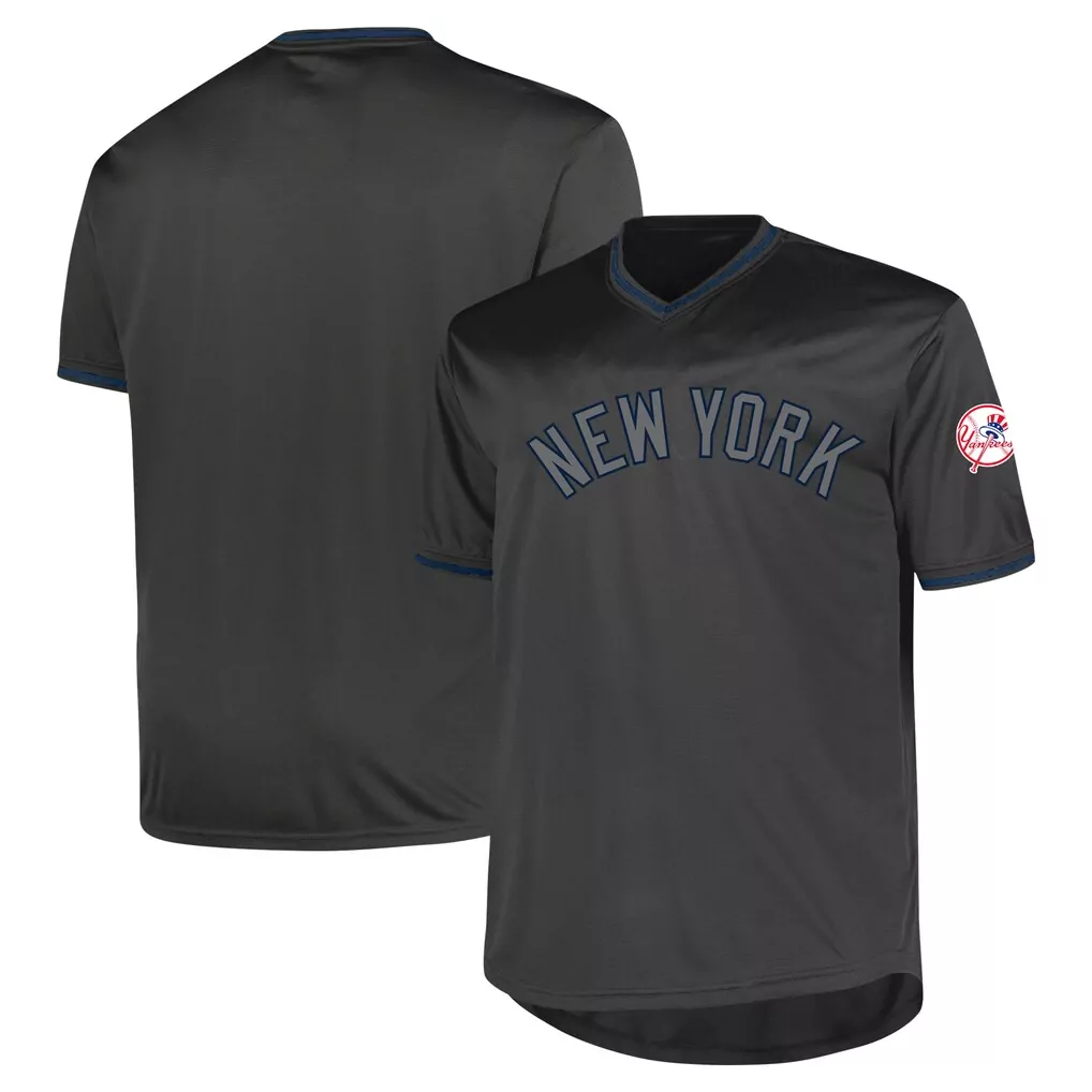 Custom New York Yankees Jersey Charcoal Men Replica Alternate Navy Fashion