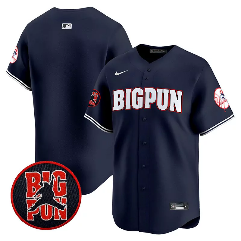 Big Pun New York Yankees Jersey Navy Men Authentic White Red Vapor Premier Limited