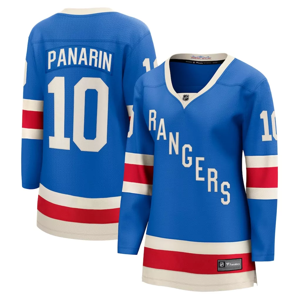 Artemi Panarin 10 Jersey Blue New York Rangers Men Replica White Red Breakaway