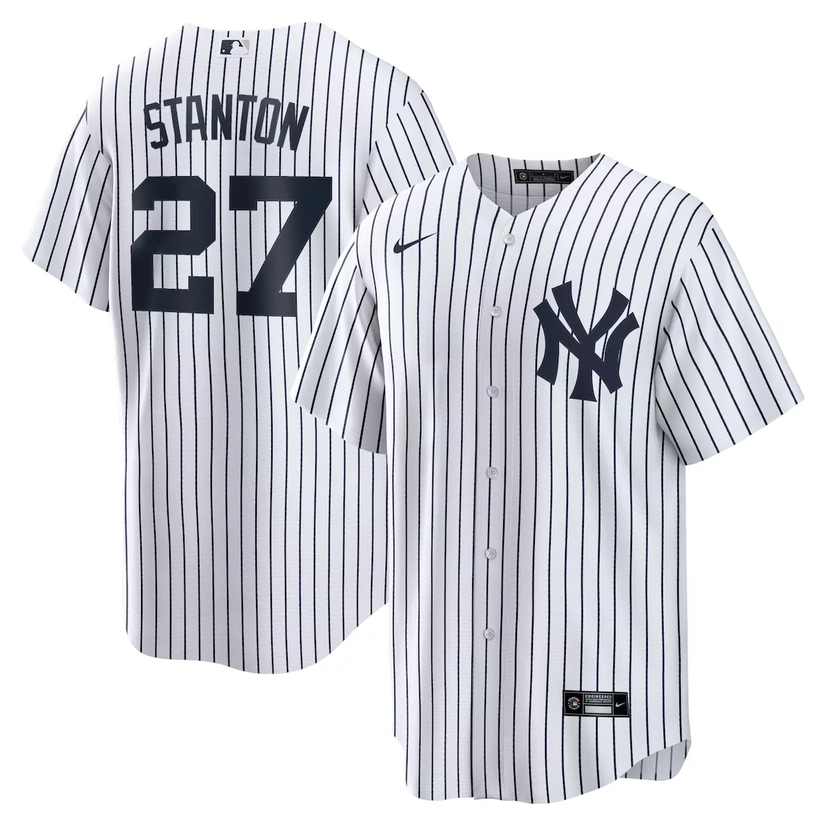 Giancarlo Stanton 27 Jersey White New York Yankees Men Authentic Navy Home