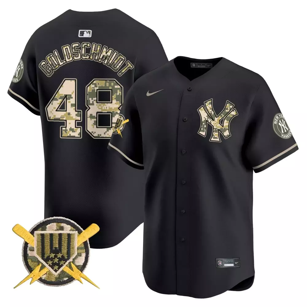 Paul Goldschmidt 48 Jersey Black Digital Camo New York Yankees Men Authentic Alternate