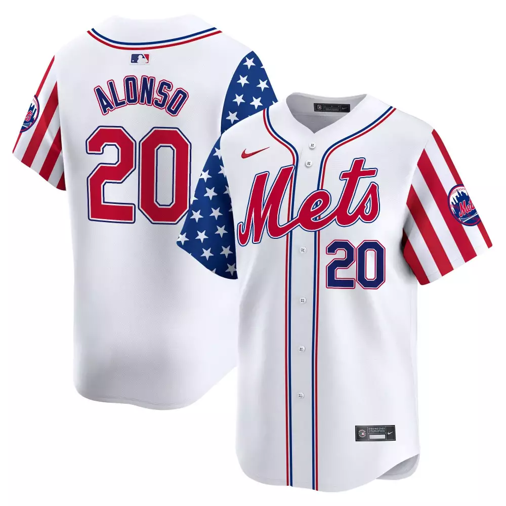 Pete Alonso 20 New York Mets Jersey White City Connect Men Authentic Split Design