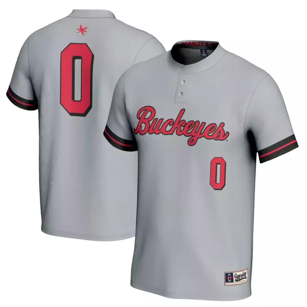 Custom Ohio State Buckeyes Jersey Gray Scarlet & Men Authentic Red Black Gameday