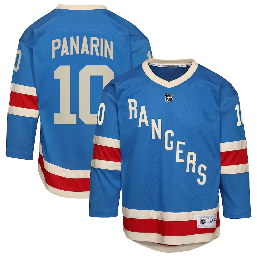 Artemi Panarin 10 Jersey Blue New York Rangers Men Replica Red White Cream