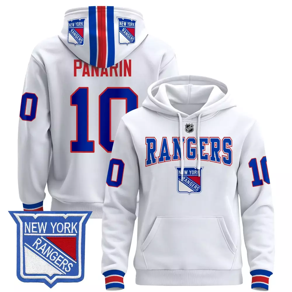 Artemi Panarin 10 Jersey White New York Rangers Men Stitched Blue Red All