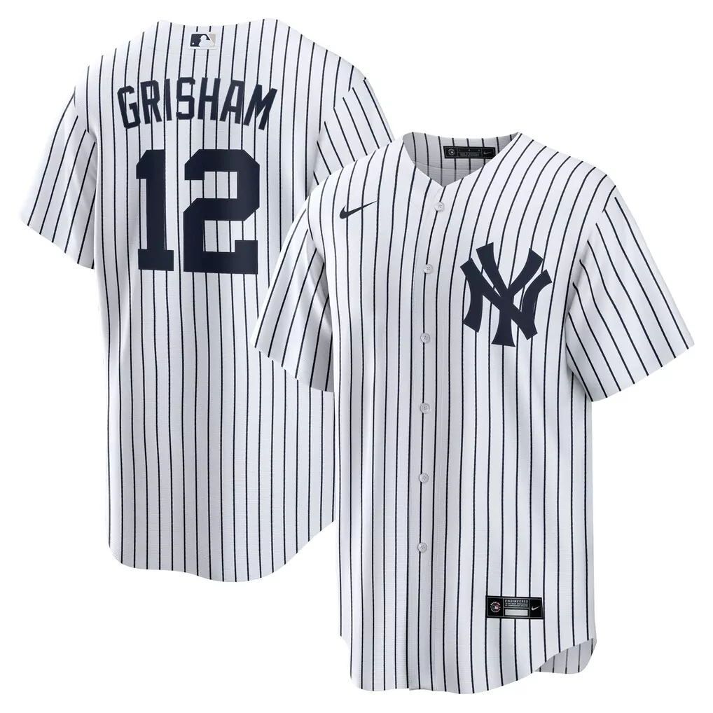 Trent Grisham 12 New York Yankees Jersey White Men Authentic Navy Black Home Replica