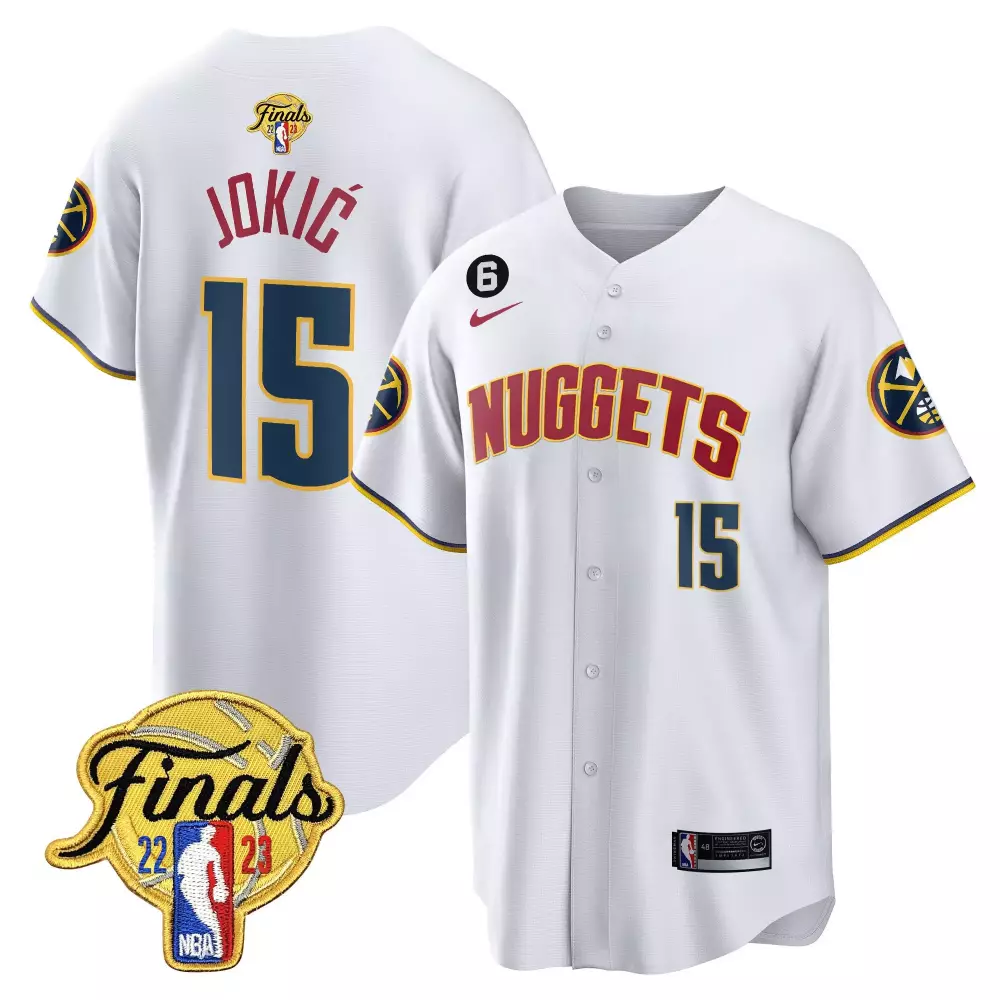 Nikola Joki 15 Denver Nuggets Jersey White Finals 2022-2023 2023 Men Authentic Alternate