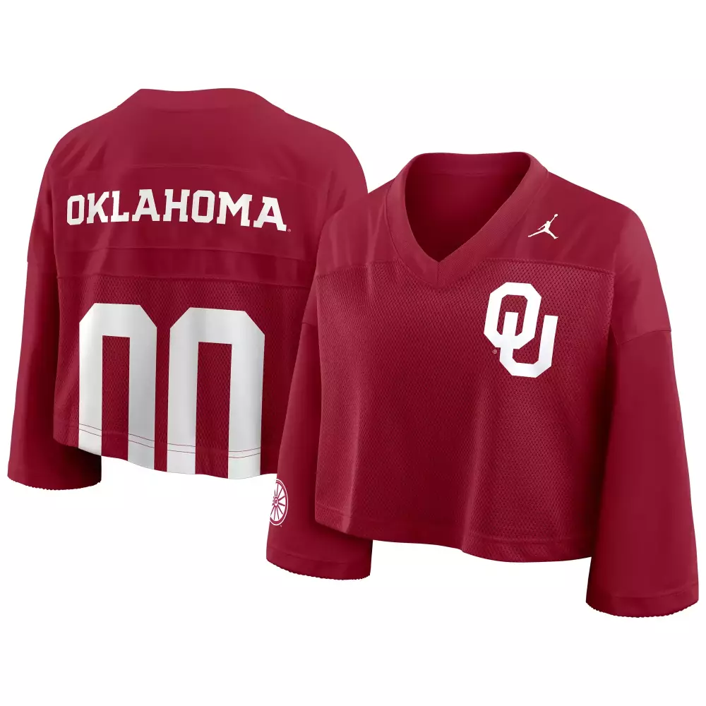 Custom Oklahoma Sooners Jersey Maroon Women Stitched White All Vapor