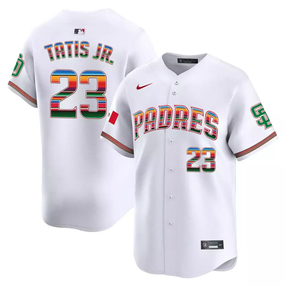 Fernando Tatis 23 Jersey White Mexico City Series San Diego Padres Men Authentic