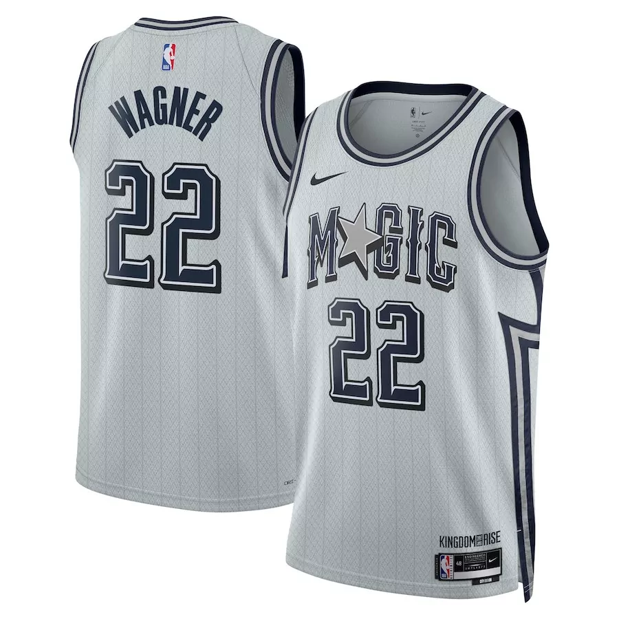 Franz Wagner 22 Orlando Magic Jersey White Kingdom Rise Men Authentic Alternate Navy Blue