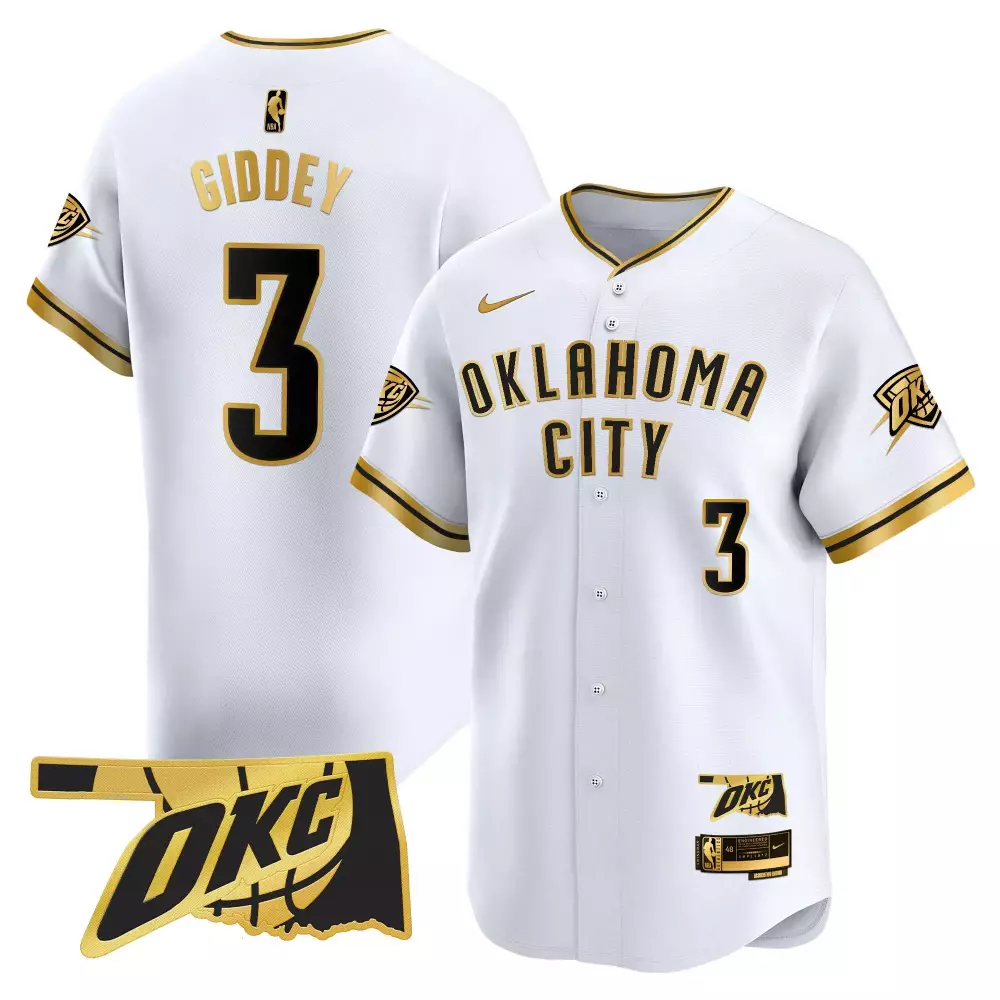 Josh Giddey 3 Jersey White City Connect Oklahoma Thunder Men Authentic Alternate