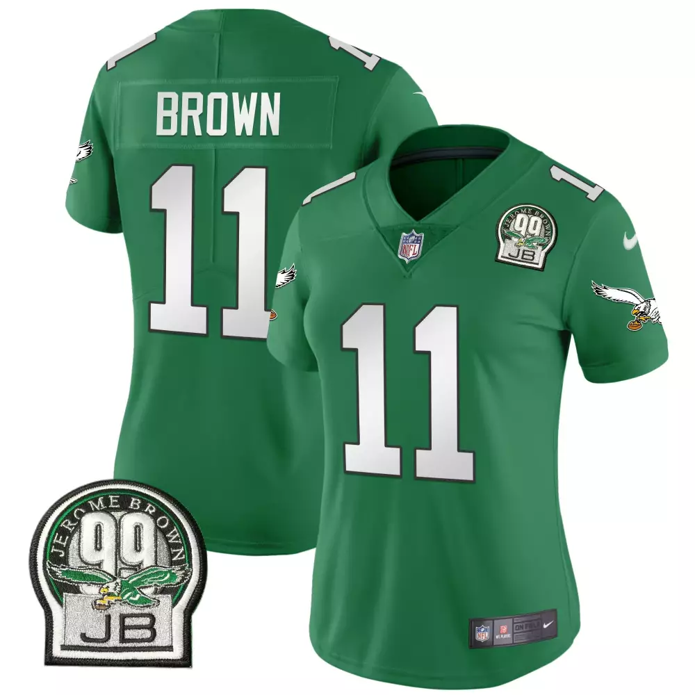 Brown 11 Philadelphia Eagles Jersey Green Jerome 99 Jb 2023 Women White Retired All