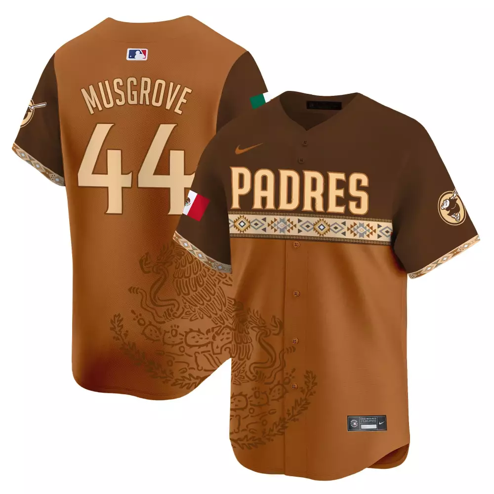 Joe Musgrove 44 San Diego Padres Jersey Brown City Connect Men Authentic Custom Design
