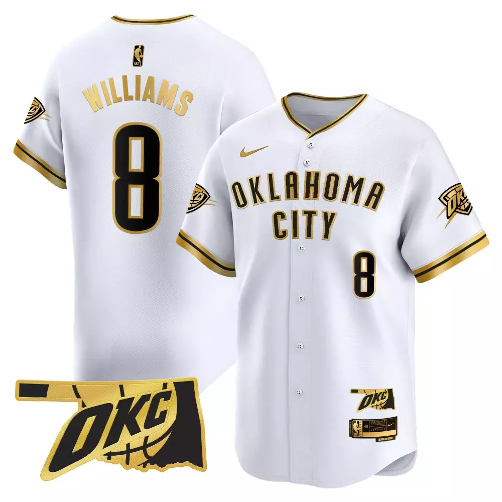 Jalen Williams 8 Jersey White City Connect Oklahoma Thunder Men Authentic Alternate