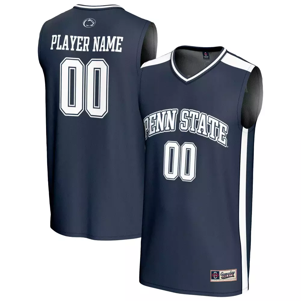 Penn State Jersey Navy White Custom All Stitched Vapor