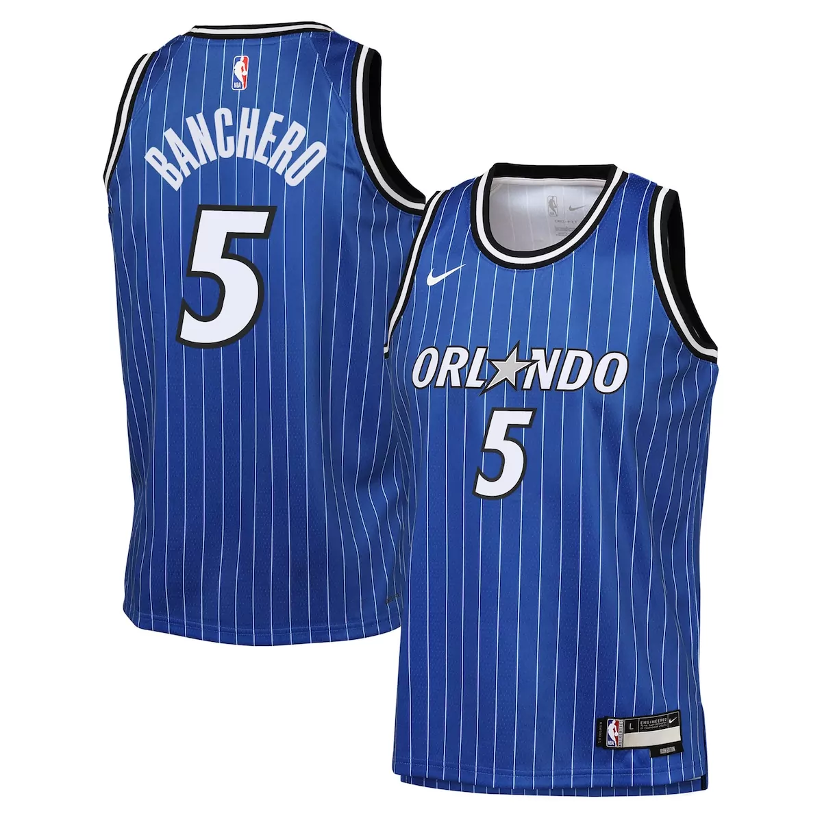 Paolo Banchero 5 Orlando Magic Jersey Blue Null Men Authentic White Black Icon