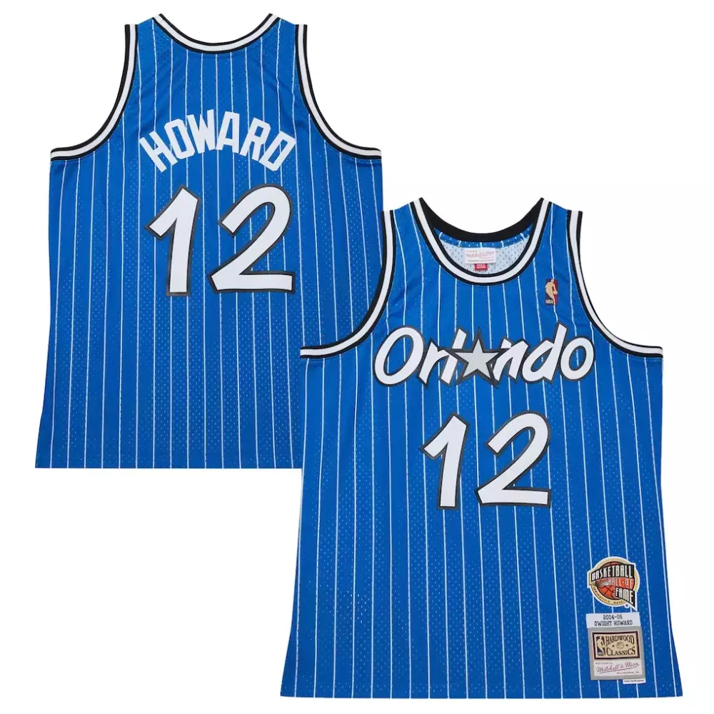 Jett Howard 12 Orlando Magic Jersey Blue Basketball Hall Fame Men Stitched White