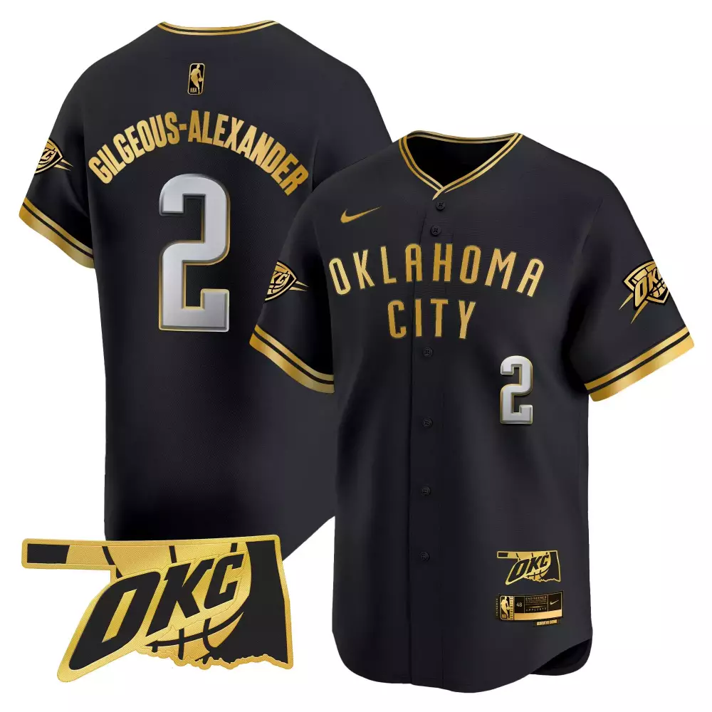 Shai Gilgeous-alexander 2 Jersey Black City Connect Oklahoma Thunder Men Authentic