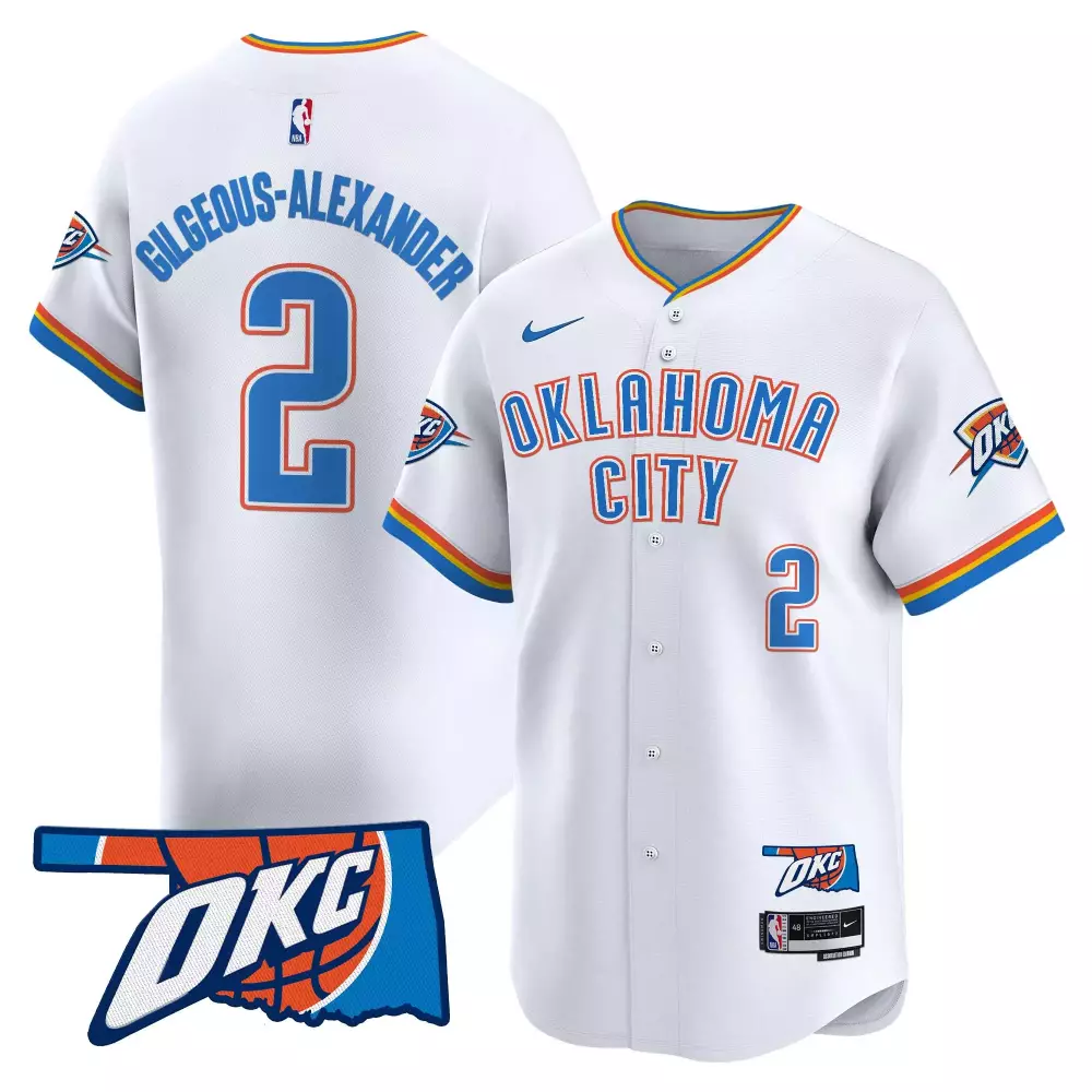 Shai Gilgeous-alexander 2 Jersey White City Connect Oklahoma Thunder Men Authentic