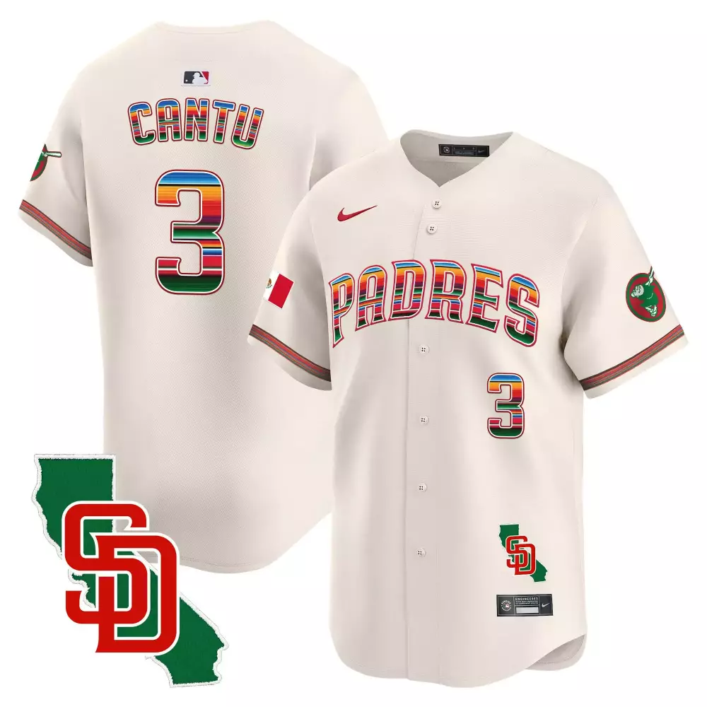 Jorge Cantu 3 San Diego Padres Jersey Cream City Connect Men Authentic Alternate