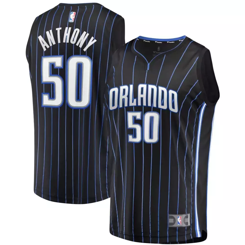 Cole Anthony 50 Orlando Magic Jersey Black Men Replica Blue White Icon