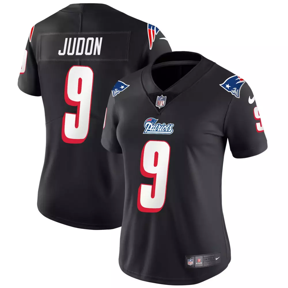 Matthew Judon 9 Jersey Black New England Patriots Women Authentic Alternate Red White