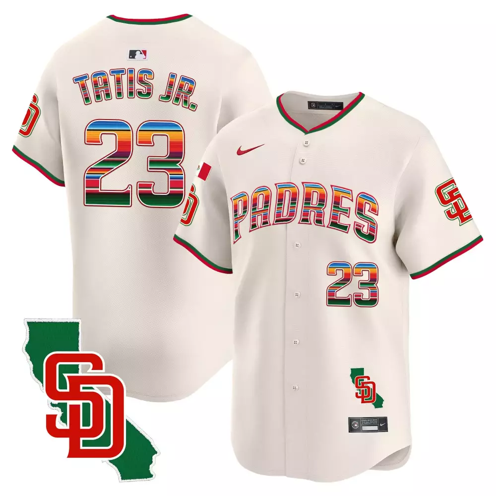 Fernando Tatis 23 Jersey Cream City Connect San Diego Padres Men Authentic Custom Design