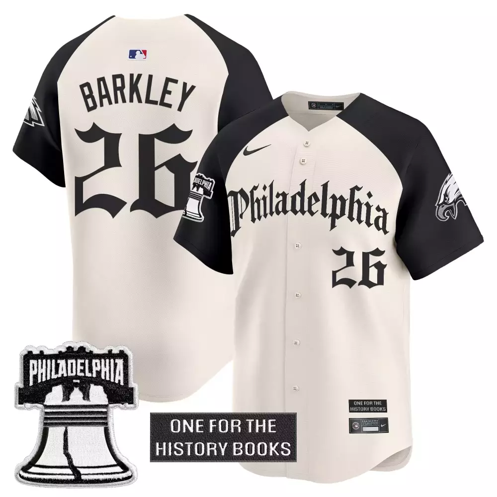 One History 26 Jersey Cream For The Books Philadelphia Phillies Liberty Bell Eagle Head