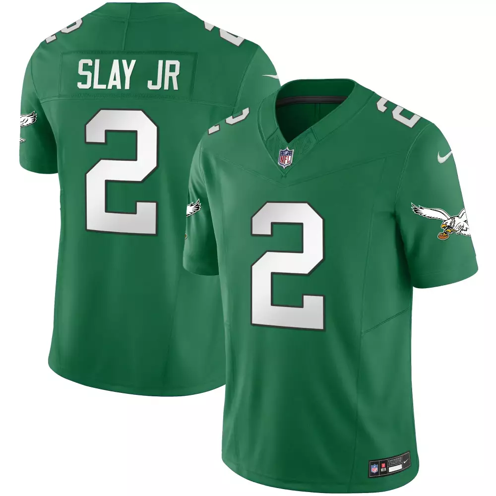 Darius Slay Jr. 2 Jersey Green Philadelphia Eagles Men Nike Vapor Untouchable White