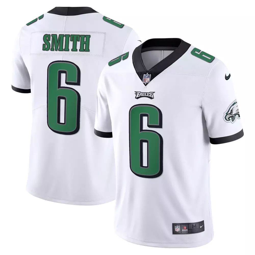Devonta Smith 6 Eagles Jersey White Men Replica Alternate Green Black Limited All