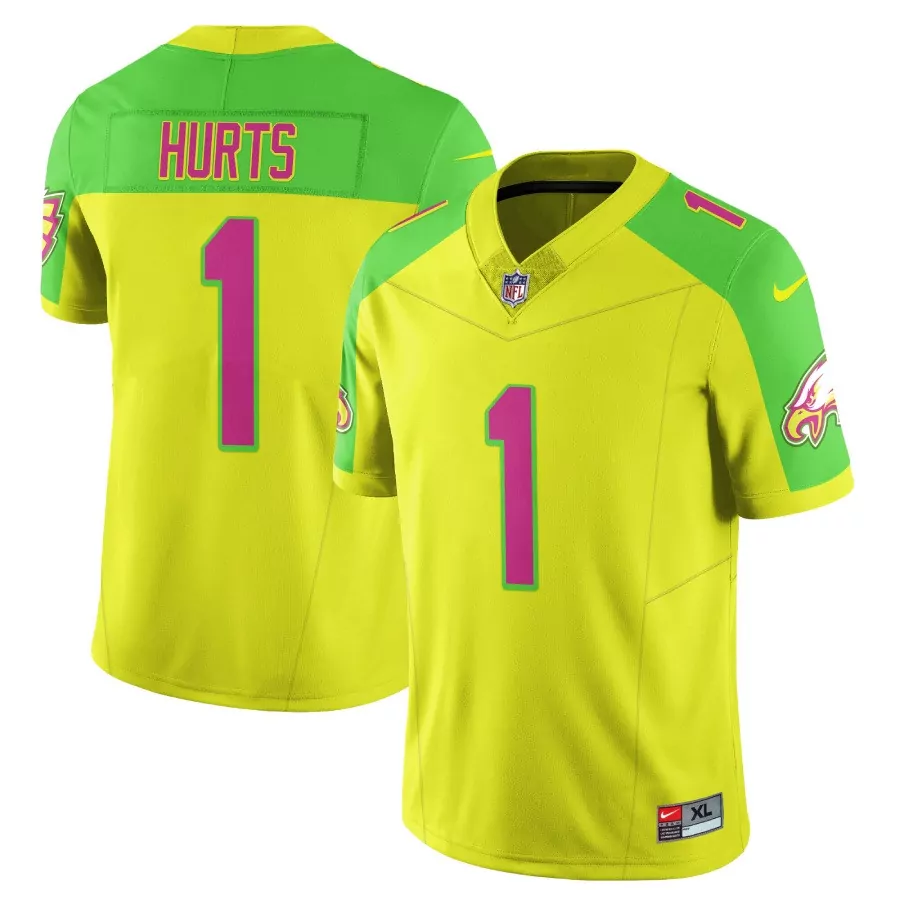 Outkast Neon 1 Jersey Lime Green Kelly Philadelphia Eagles Men Alternate Pink All