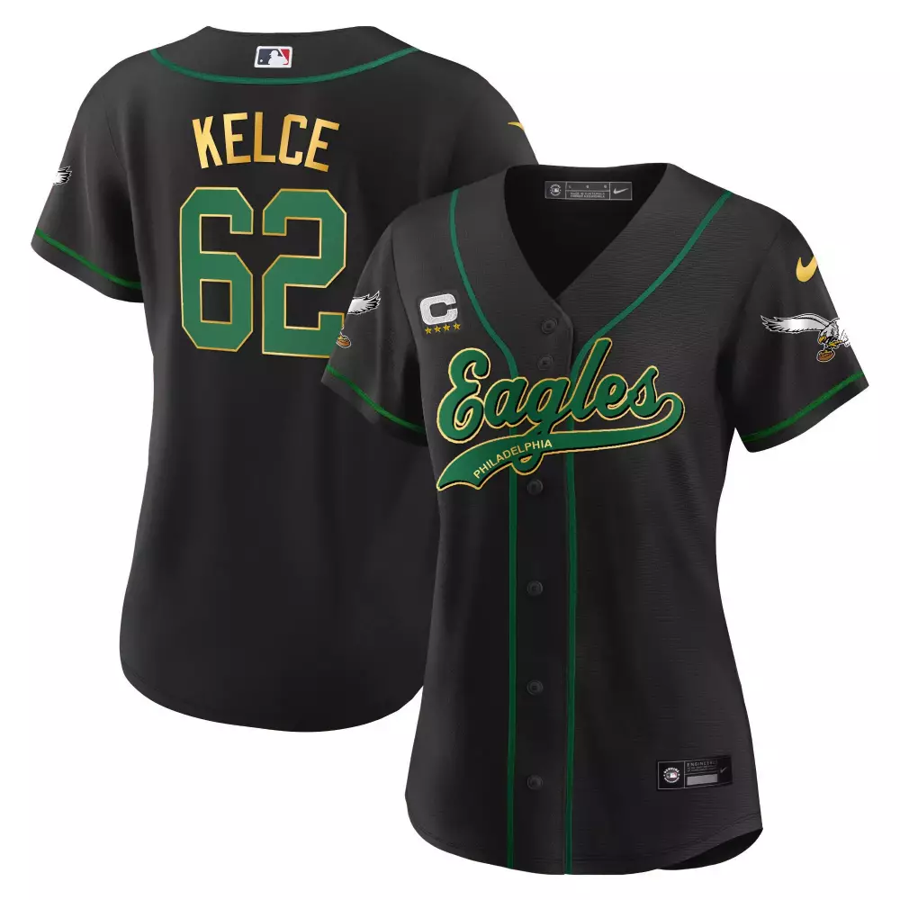 Kelee Ringo 62 Eagles Jersey Black Men Green Gold All Stitched Vapor