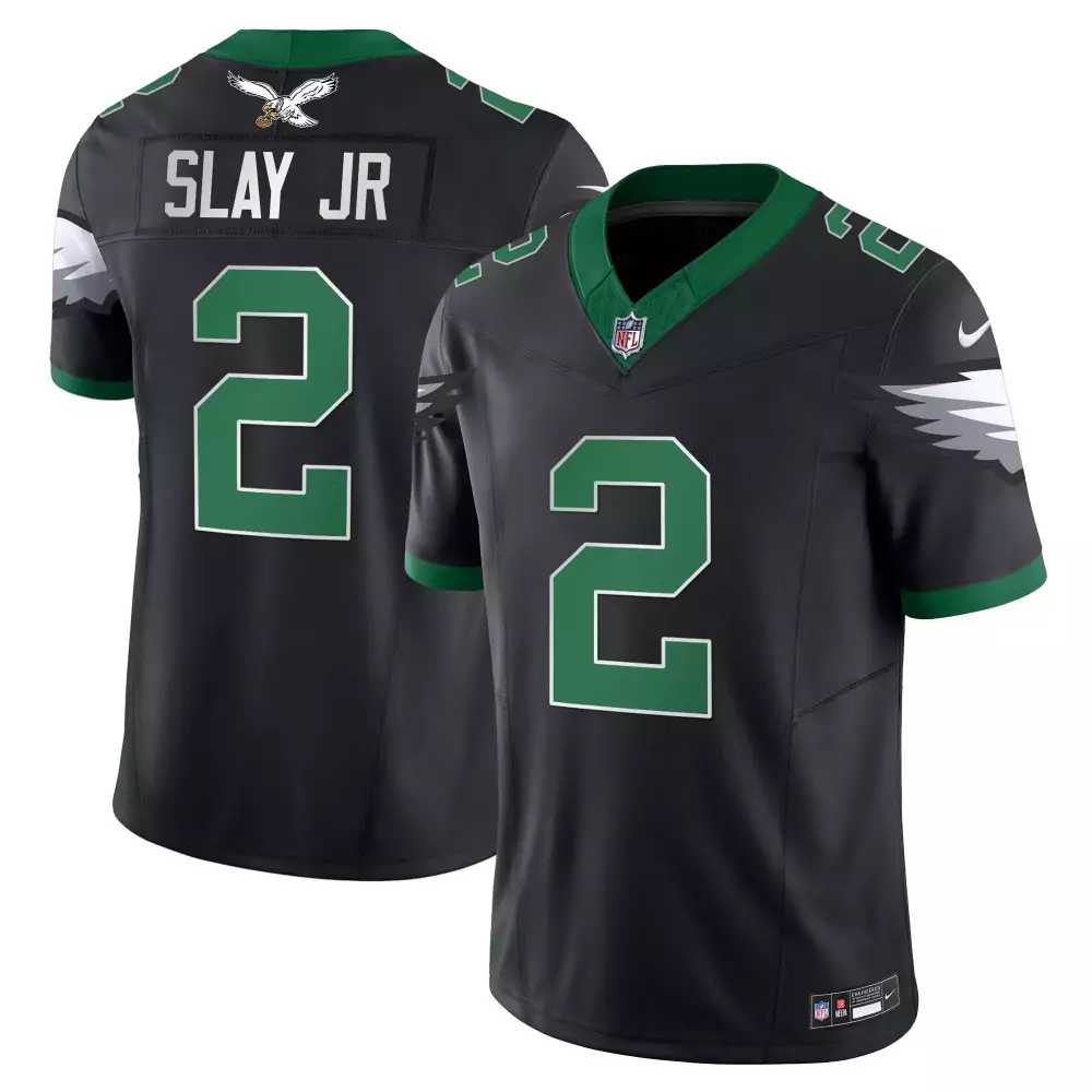 Slay Jr. 2 Philadelphia Eagles Jersey Black Men Player Green White All Stitched Vapor