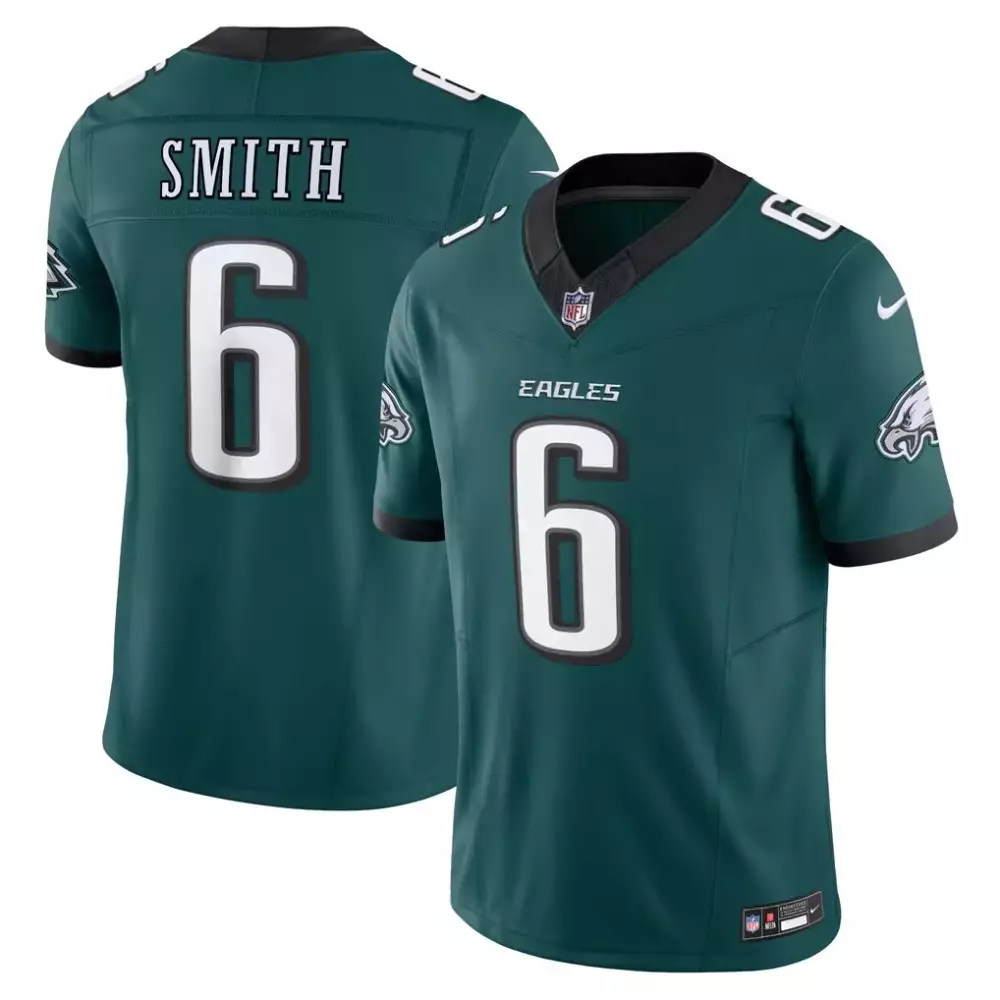 Devonta Smith 6 Jersey Green Philadelphia Eagles Men On-field Black Vapor Limited