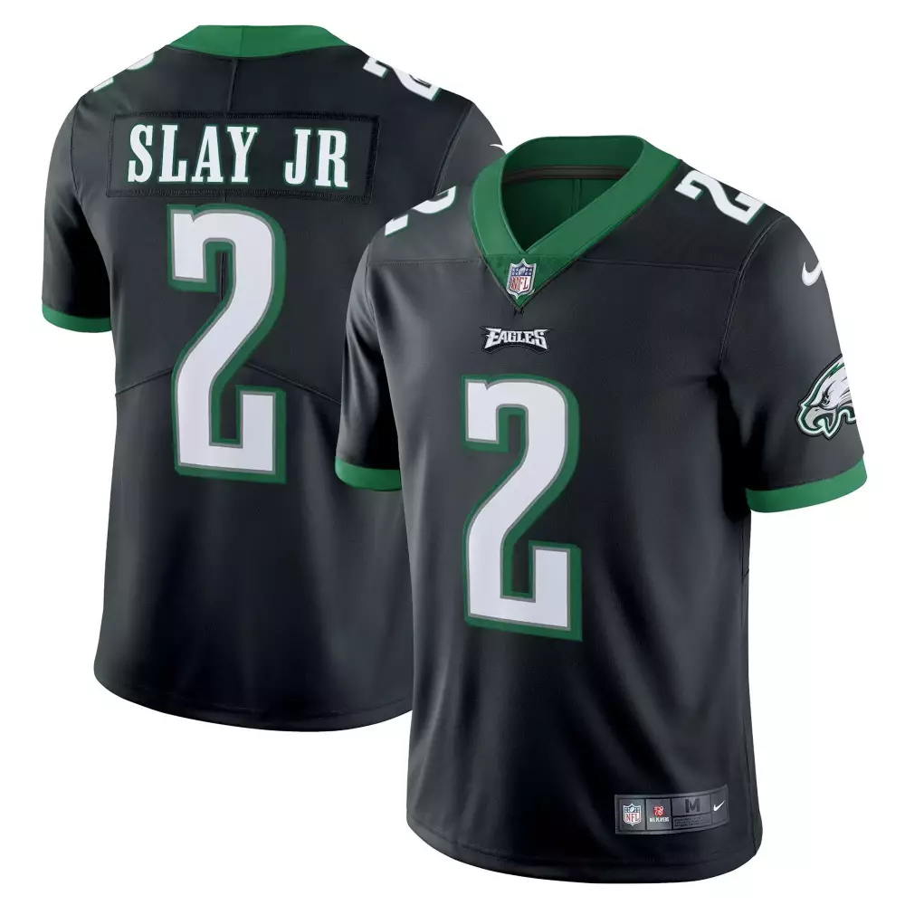 Darius Slay Jr. 2 Eagles Jersey Black Men Player White Green Limited All Stitched