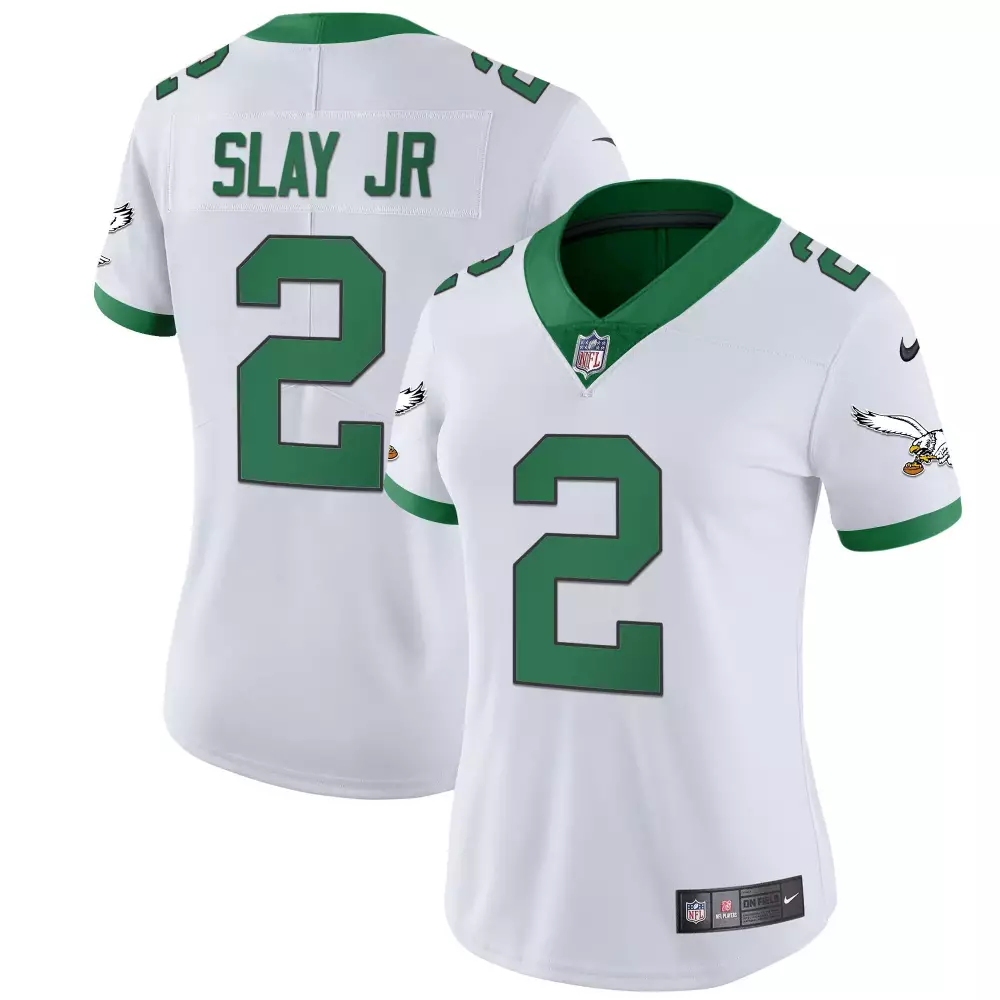 Darius Slay Jr. 2 Jersey White Philadelphia Eagles Women Player Alternate Green All