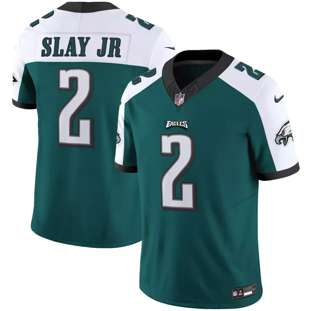 Slay Jr. 2 Eagles Jersey Green Men Replica White Black All Stitched Vapor