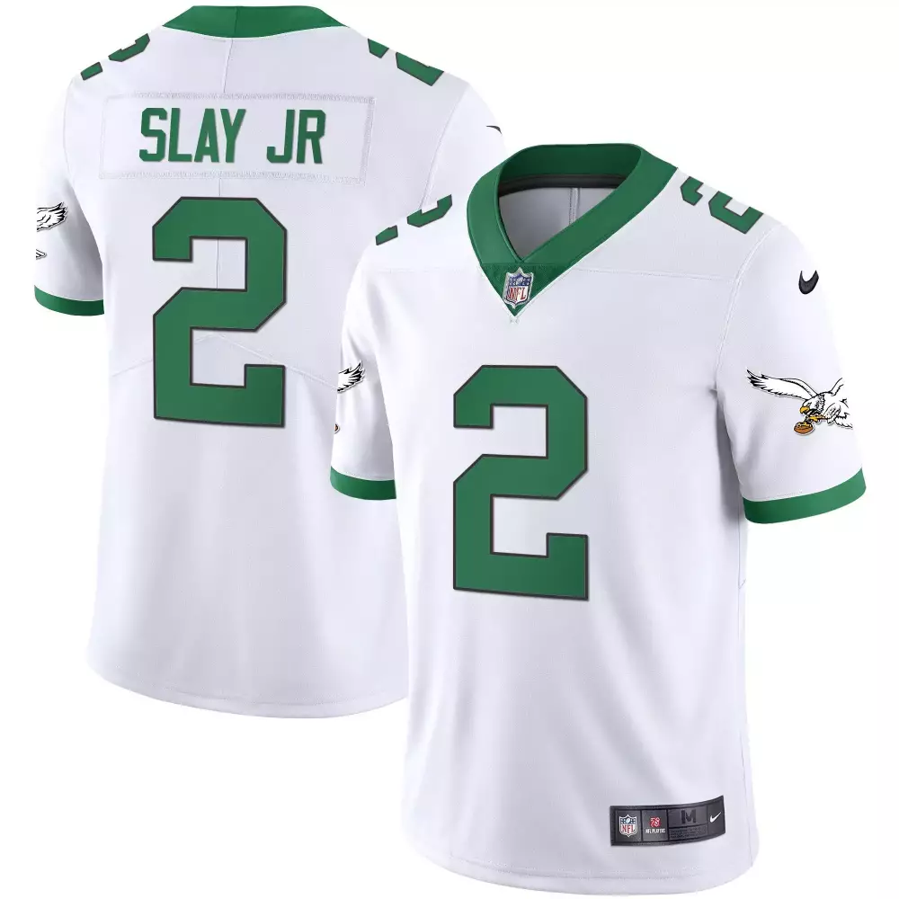 Darius Slay Jr. 2 Jersey White Philadelphia Eagles Men On-field Alternate Green All