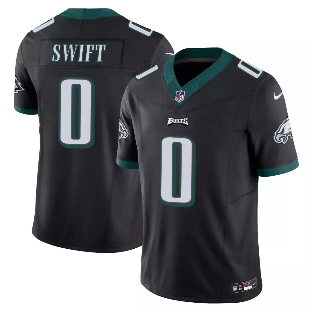 Swift Eagles Jersey Black Men Green White Vapor Limited All Stitched