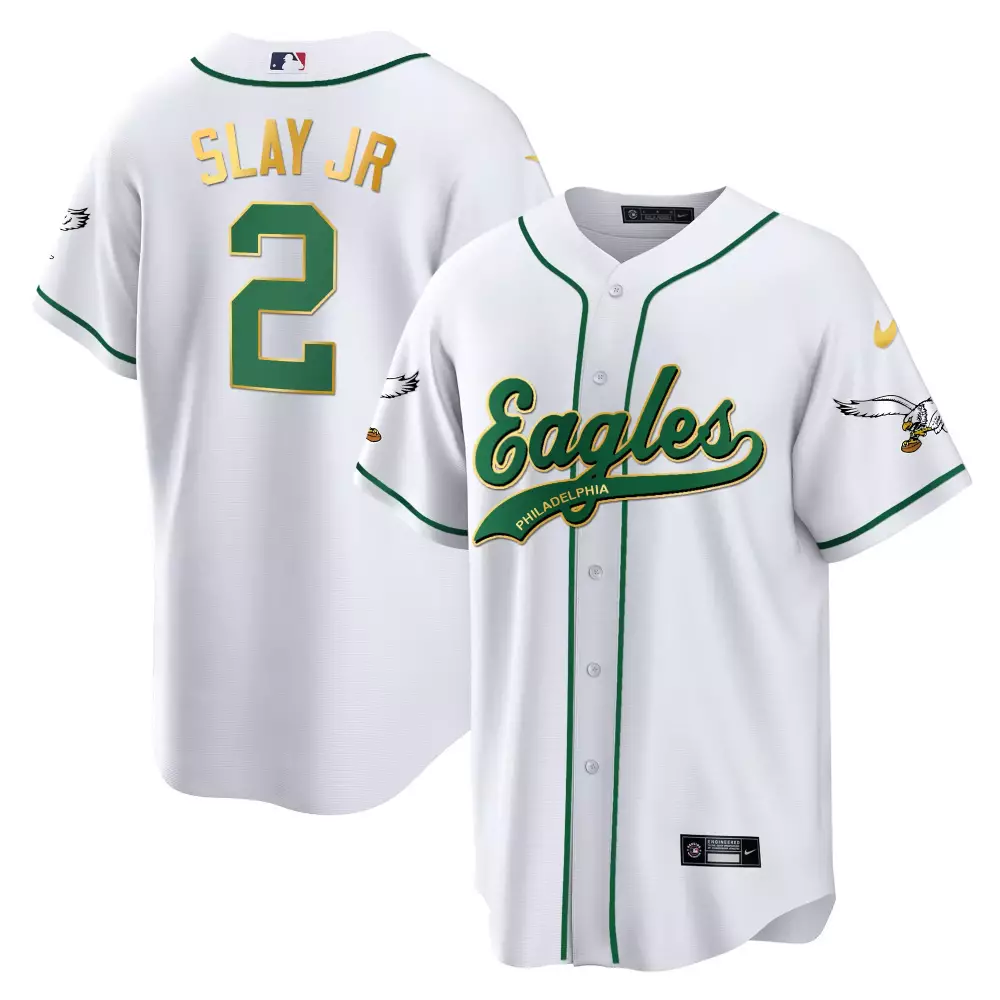 Darius Slay Jr. 2 Jersey White City Connect Philadelphia Eagles Men Green Gold All
