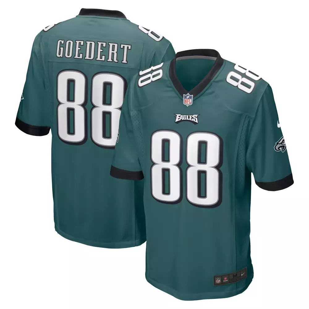 Dallas Goedert 88 Eagles Jersey Green Men Replica Black White All Stitched