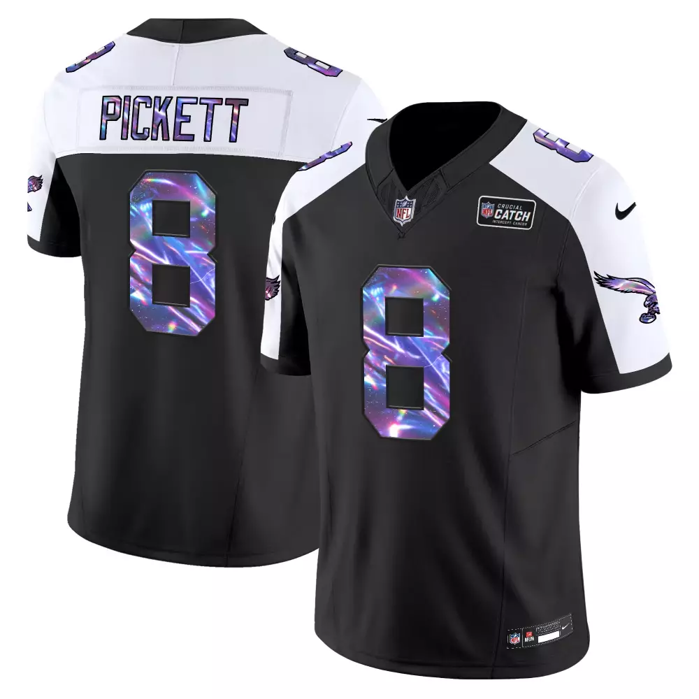 Kenny Pickett 8 Jersey Black Crucial Catch Pittsburgh Steelers Men NFL Alternate