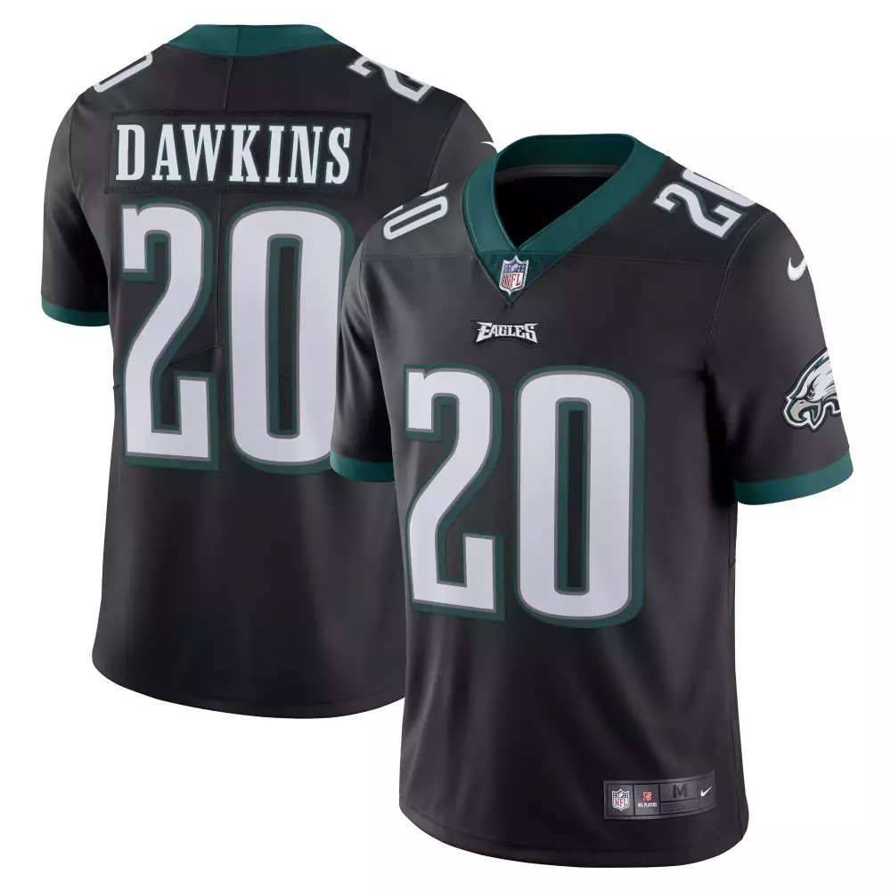 Brian Dawkins 20 Eagles Jersey Black Men Replica Green Vapor All Stitched