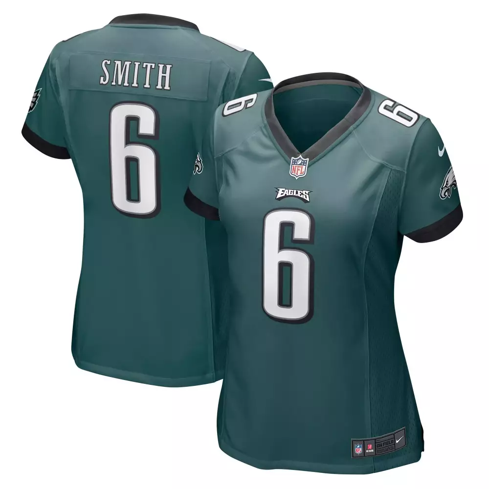 Devonta Smith 6 Eagles Jersey Green Women Official Black White All Stitched