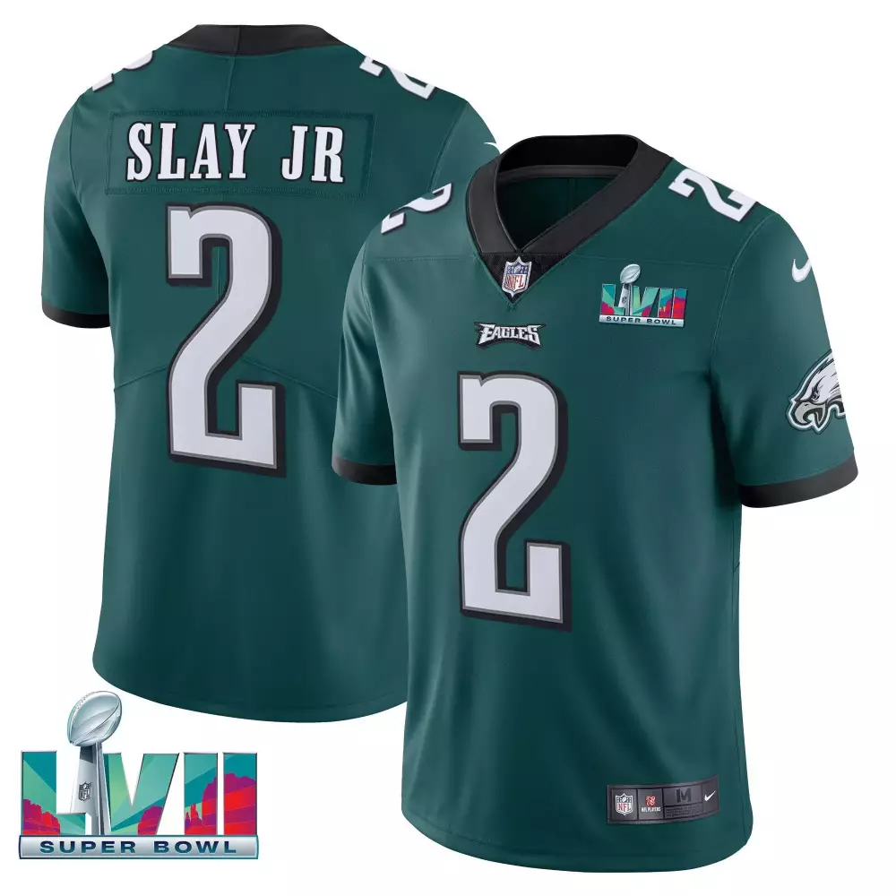 Darius Slay Jr. 2 Eagles Jersey Green Super Bowl Lvii Men Game White Black Vapor