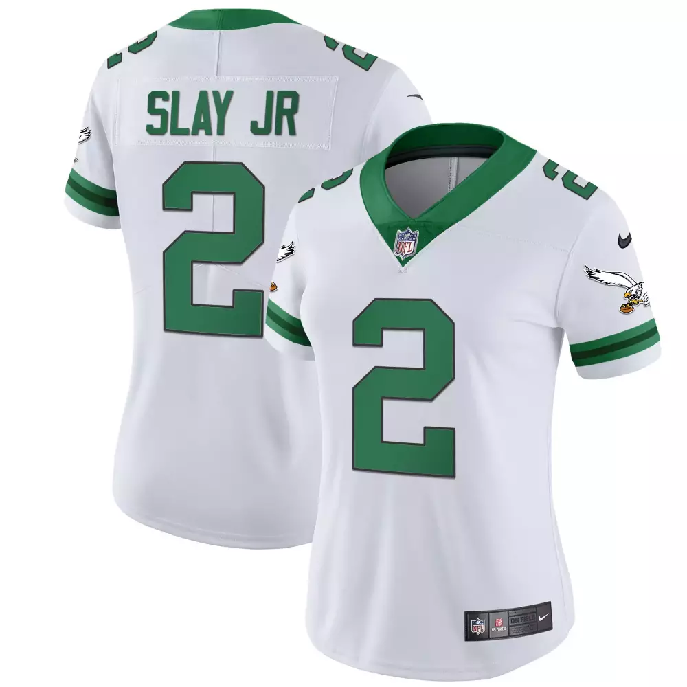 Darius Slay Jr. 2 Eagles Jersey White Women Alternate Green All Stitched Vapor